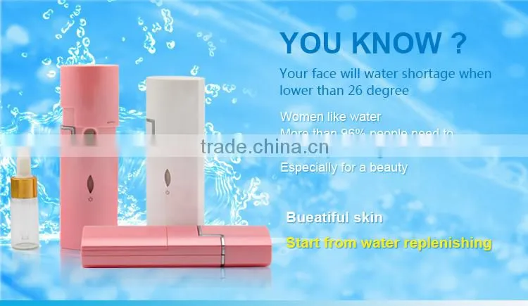 2016 new electric USB rechargeable handy facial nano mist spray
