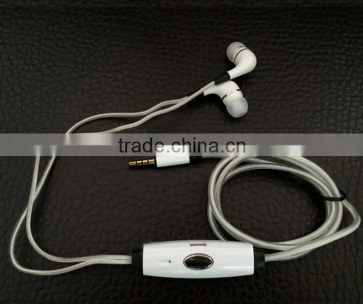 Welcomed Recharge Visible Flowing light In-Ear Earphone/ Flat Ear Type EL flash glowing earbuds
