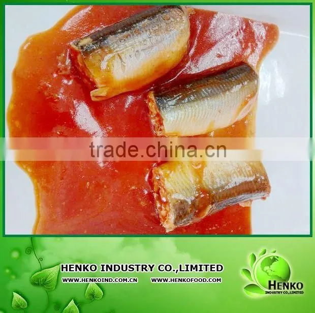 health food Canned Mackerel in Tomato Sauce