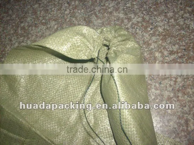 PP Woven bags with drawstring on top