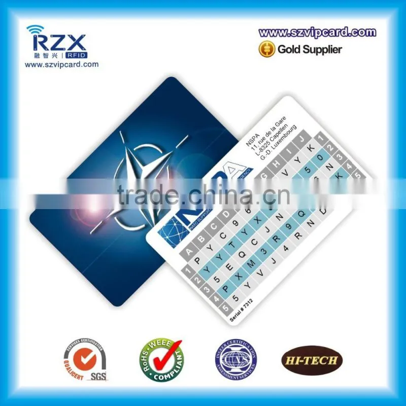 PETG enviroment friendly material salon membership loyalty mobile visiting card
