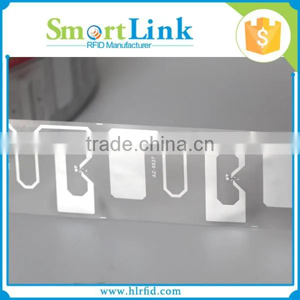 uhf-alien higgs-3 9627 inlay tamper proof label,small uhf rfid antenna, ISO18000-6c rfid uhf dry inlay for clothing hang tag