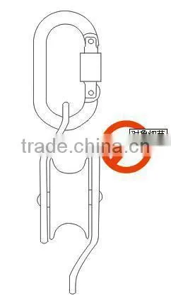 Anpen Light weight Rescue Pulley /Aluminum Climbing Pulley U15