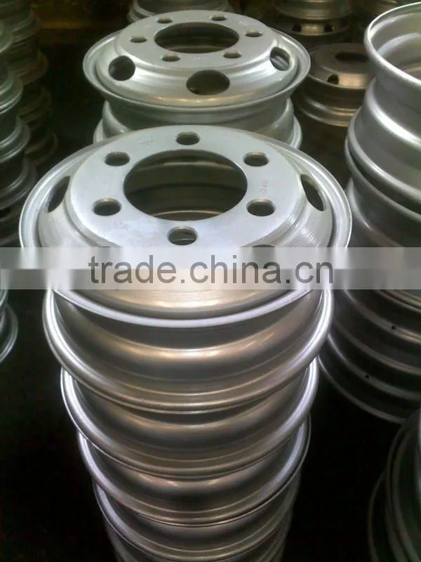 5.5KX16 tubeless steel truck wheel rim locking ring
