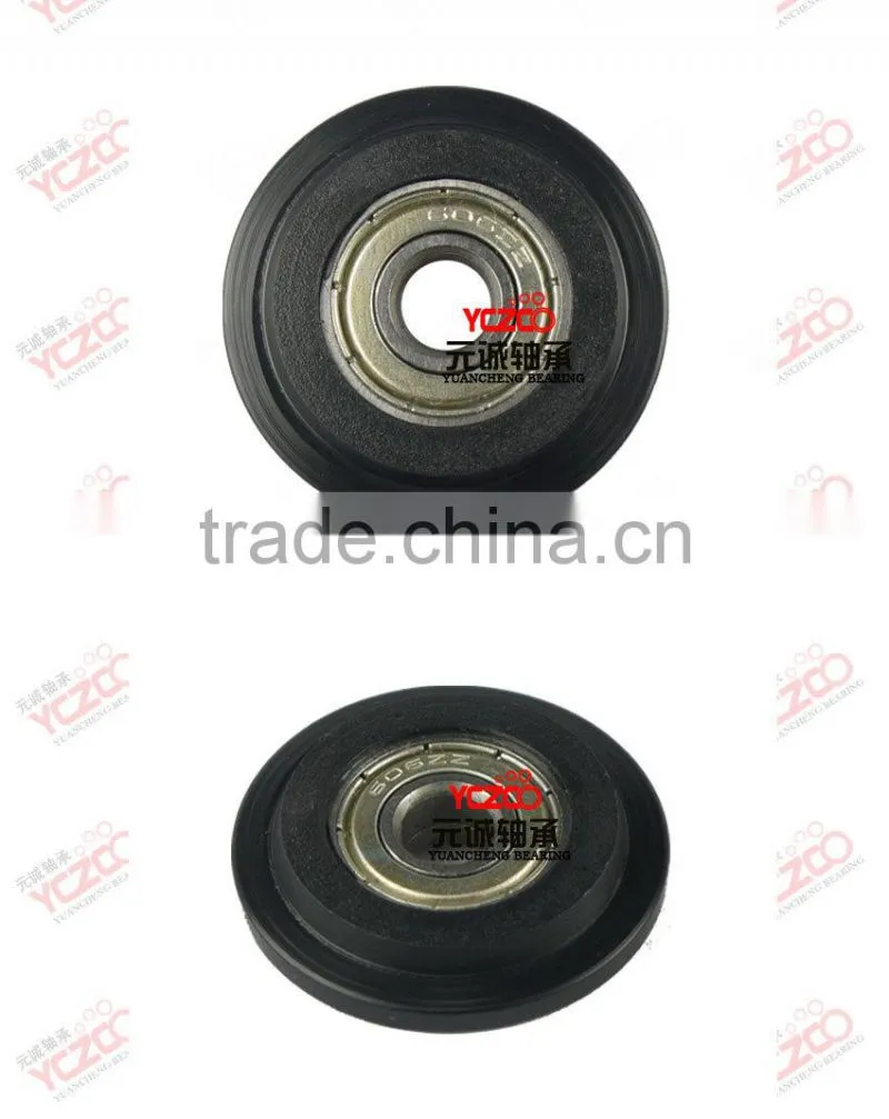 Black fiber glass and nylon sliding closet roller,wheels for sliding door wardrobe