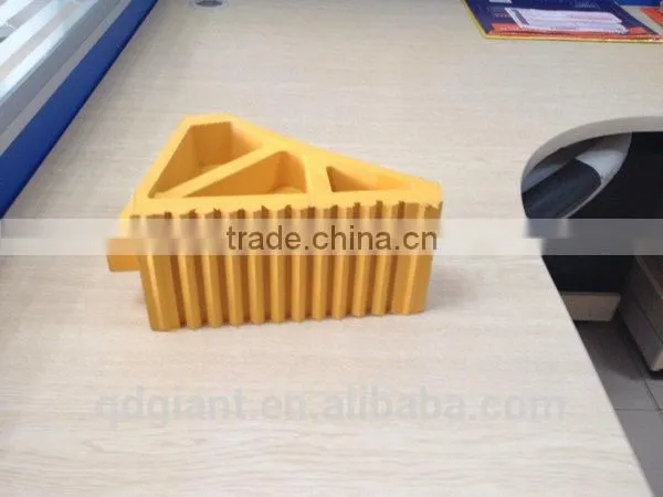 Wheel chock with bracket for cars and trailers