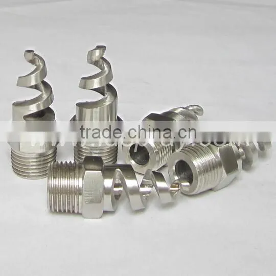 Stainless steel water spiral or corkscrew or pigtail or helix spray nozzles