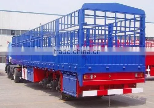 3 axles 13m fence rail truck semi trailer