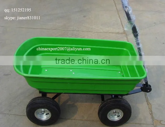 Four Wheel Garden Tool Cart TC2145 with Poly Tray