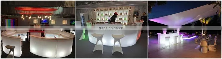 Used Illuminated LED Plastic bar Counter led Furniture