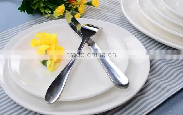 custom porous ceramic plates white porcelain serving dishes
