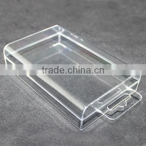 China Supplier Transparent crystal plastic packaging box for electronic, clear plastic box