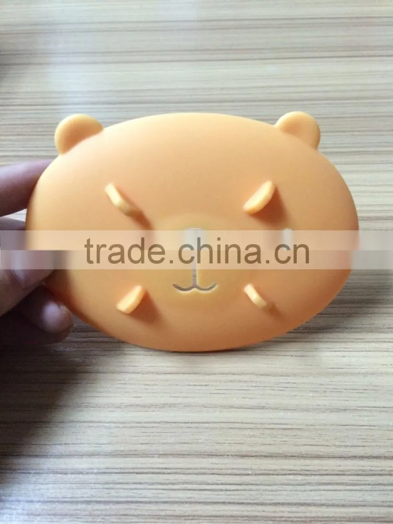 Little bear silicone round home drop the silicone soap box