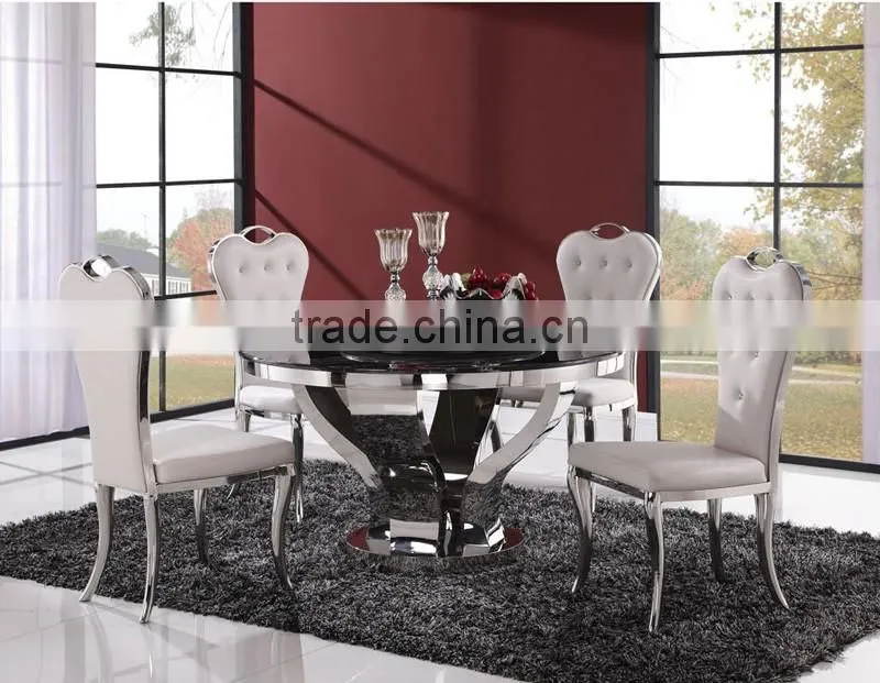 competitive price round shape design stainless steel side corner living room table