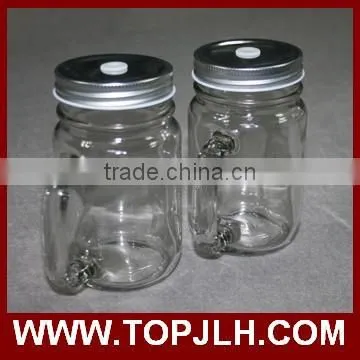 China professional logo printed sublimation Glass cup Mason Jars