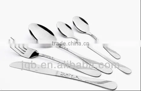 stainless steel tableware set spoon fork knife set