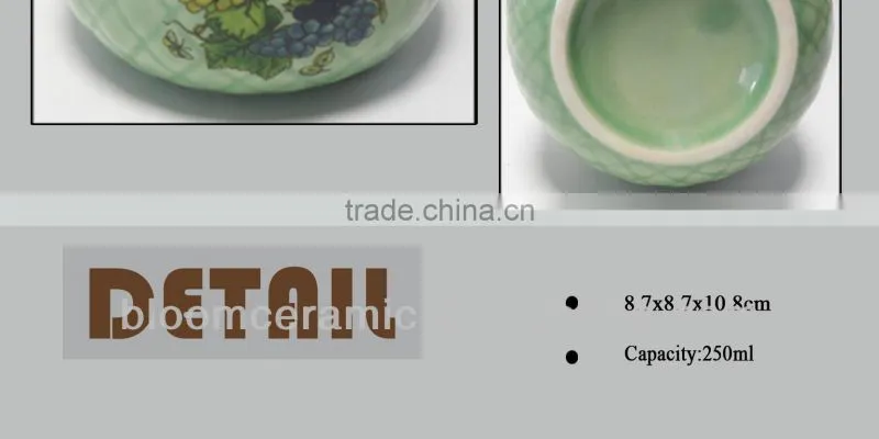 Customized design ceramic spice jar