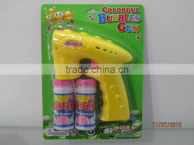 battery operated plastic bubble gun with music and light, BO bubble gun with light and music