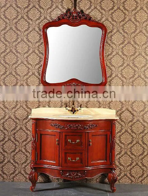 Bisini Furniture ,American Style Vanity Unit Design,Classical Vanities For Bathroom,High Quality Mirror Cabinets(BF08-4064)