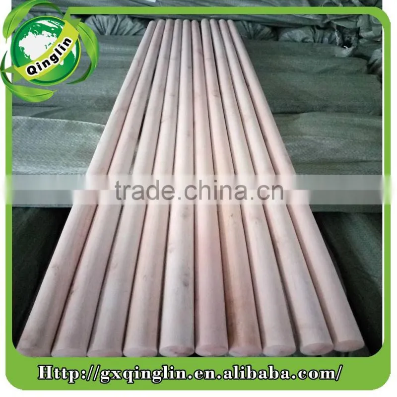 Dry smooth natural broom handle wood factory in China Guigang city