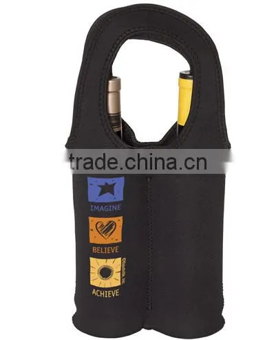 Twin Bottle Neoprene Tote holds two 750mml wine