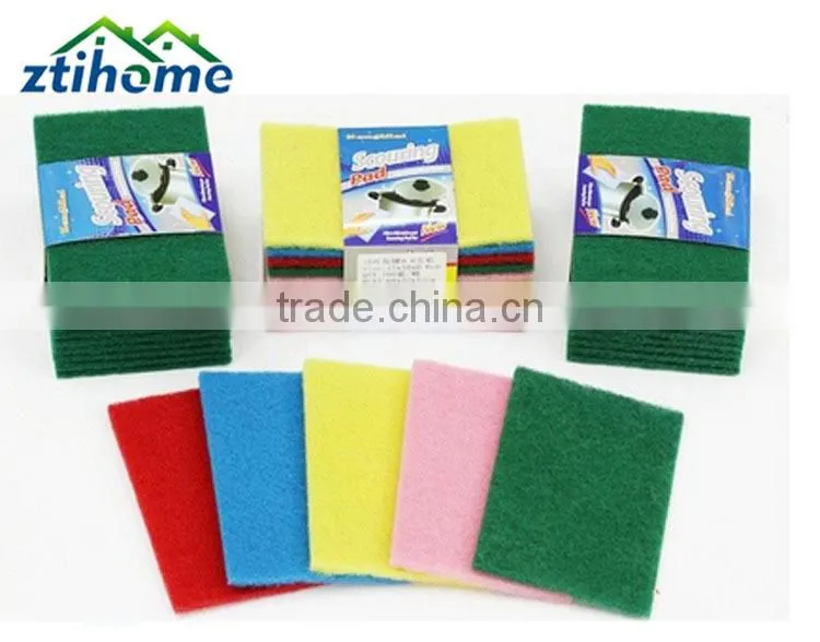 non-abrasive green scrubber cleaning scouring pad