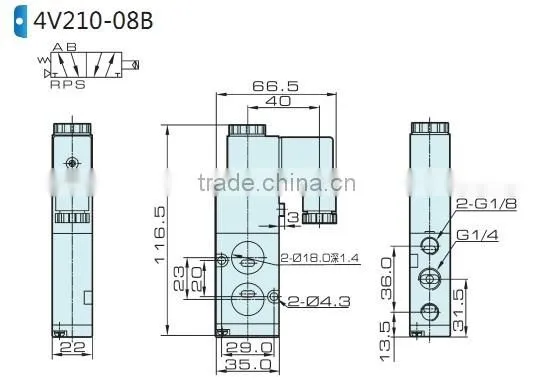 4V200 delphi control valve with high quality