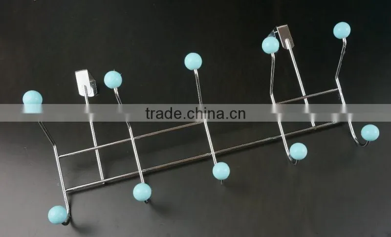 43018 Muticolored Bead Home Storage Decoration Coat&Hat Rack with 10 door Hooks