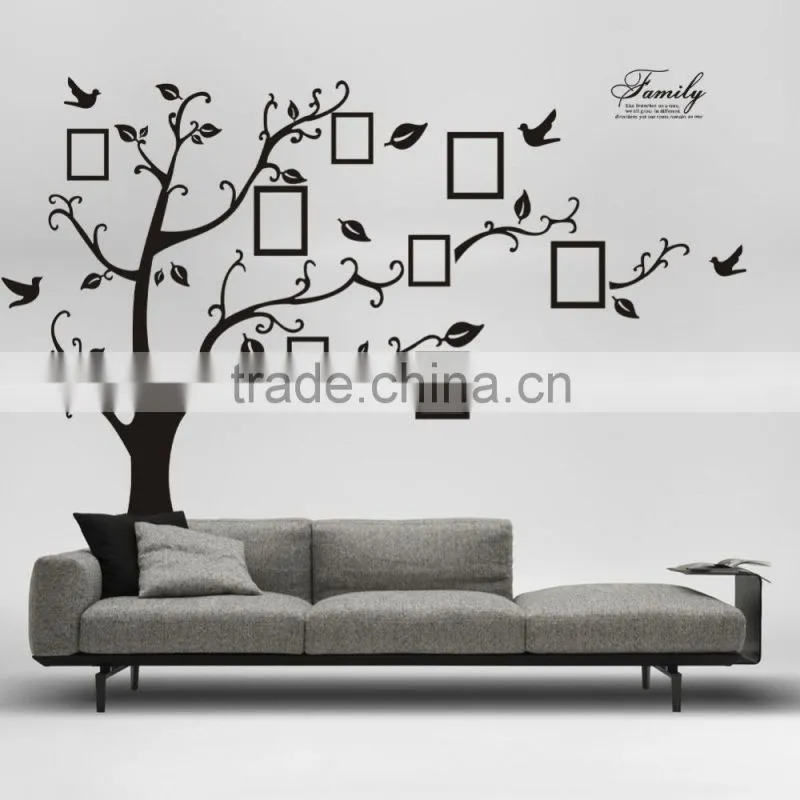 Fashion decorative DIY wall sticker Memory tree photos sitting room wall stickers TV setting post