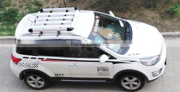 2017 new Universal chrome metal Car roof rack custom roof racks