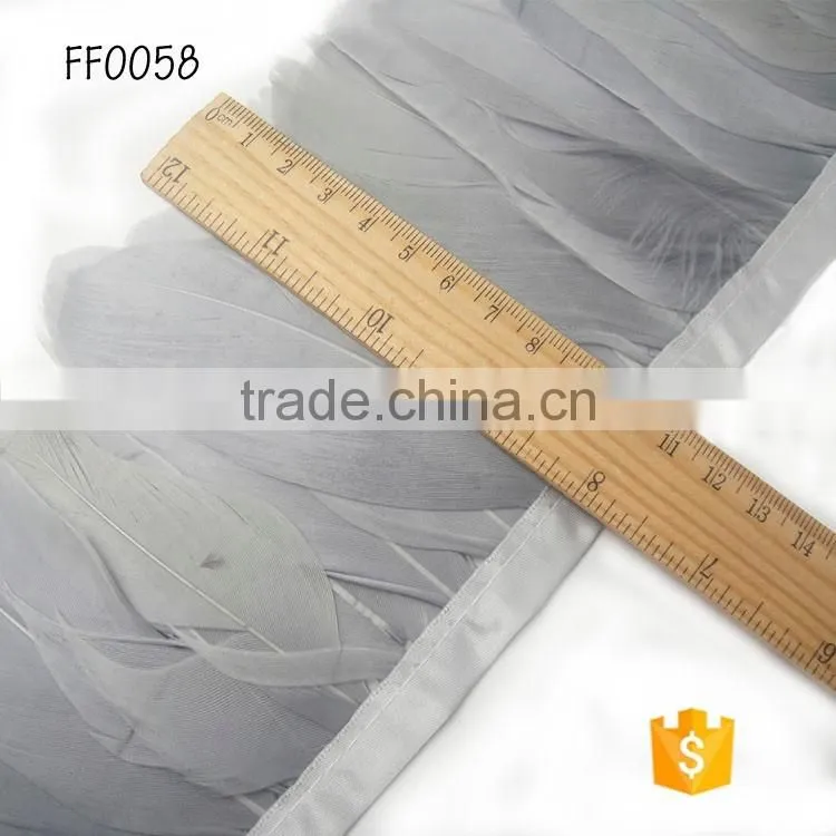New custome style natural decorative feather gray wholesale for carnival party