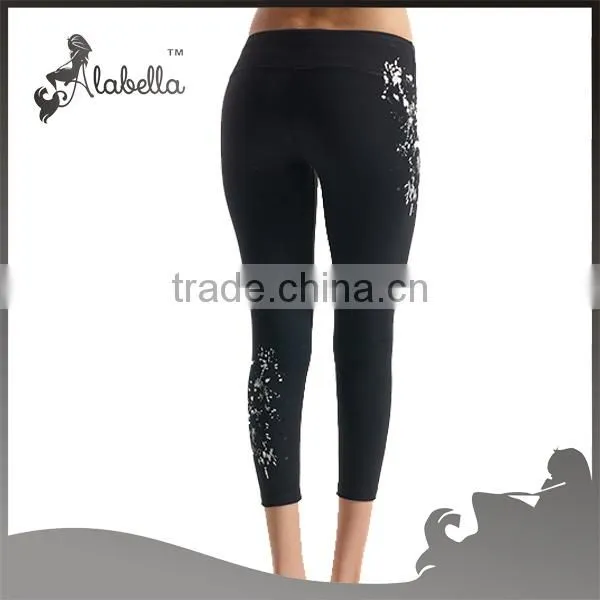 Multicolor yoga capri pants