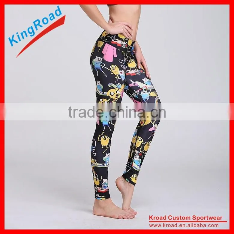 Wholesale cheap sublimated running tights from China