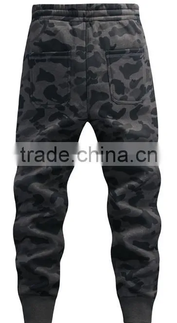 Fashionable Men full printing camouflage cheaper wholesale good quality warm comfort fleece CVC60/40cotton