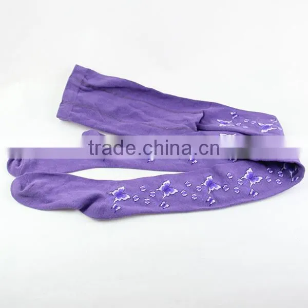 Purple colored sex pantyhose tights with nice pattern