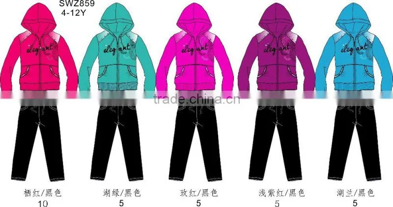 2016 girl winter brand clothes set stock lot wholesale cotton kid garment