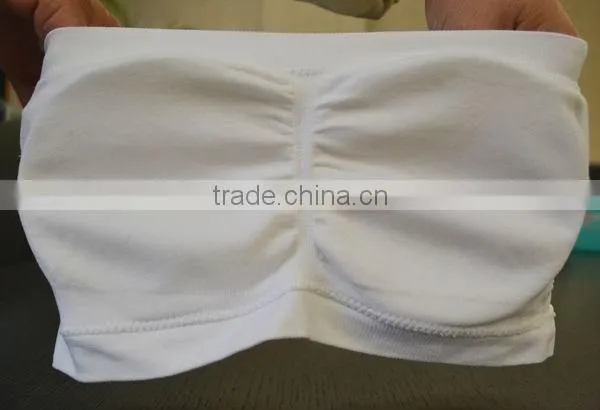 top selling products 2013 Yiwu factory directly clothing wholesale girl sexy seamless corset with padded strapless tube bra