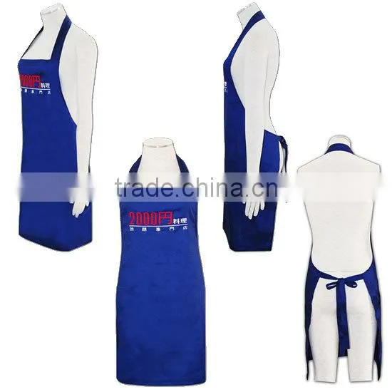 High quality cotton polyester best blue children apron