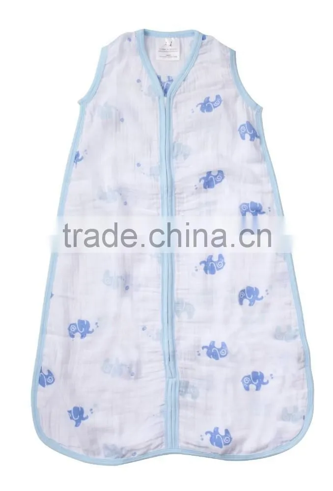 100% Cotton Muslin Baby Sleeping Bag/Baby Sleeping Sacks