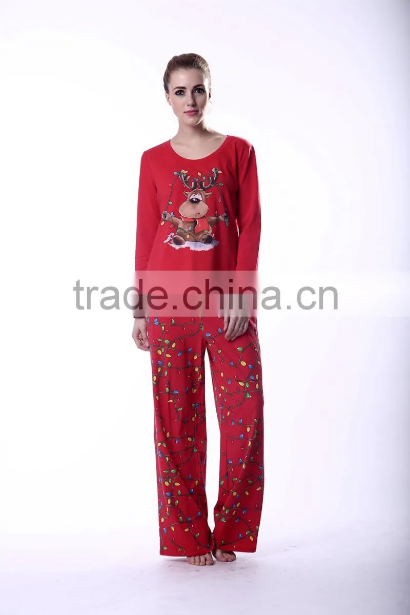 Women 100% cotton spring hot sleep home sleepwear