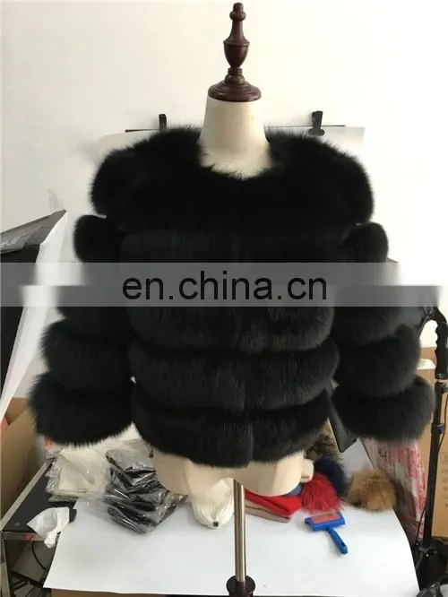 2016 Fashion Latest Coat Designs for Women / Natural Fox Fur Women Coat