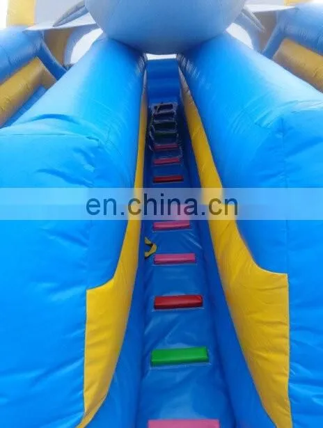 Commerical whale inflatable bouncer with slide