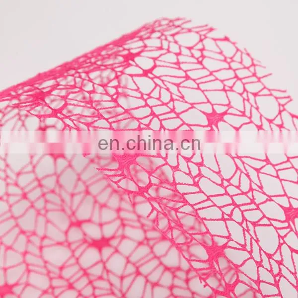 2015 Popular Wedding Decoration Flower Packing Material Mesh Ribbon Rolls Poly Mesh Rolls