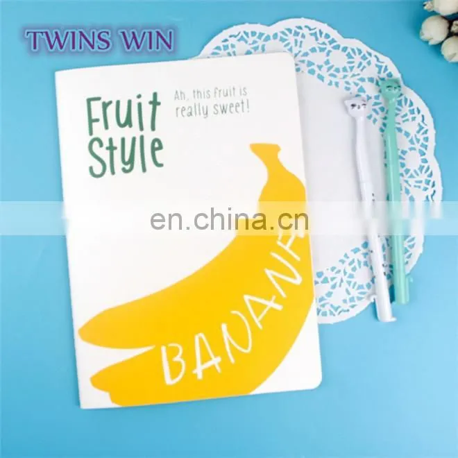 Czech Republic popular wholesale school stationery promotion high quality creative cheap fruit design paper notebooks