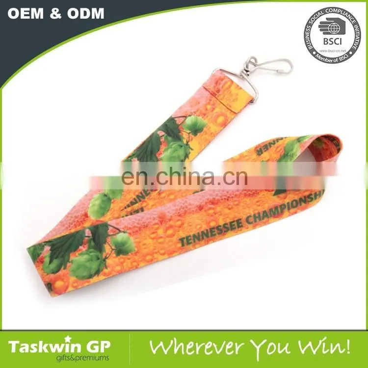 eco friendly promotional polyester printed lanyard no minimum