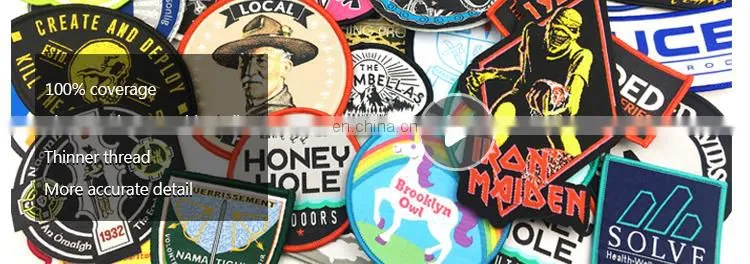 china factory directly custom digital printed woven patches