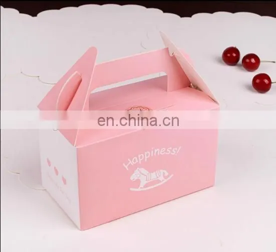 2015 folding recycled art paper & paper pudding box with handle