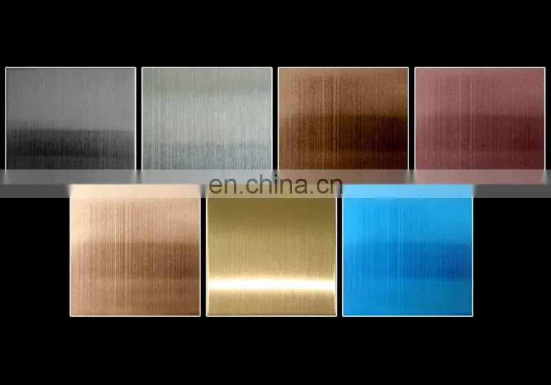 4x8 201 hairline finish stainless steel metal sheet punching machine