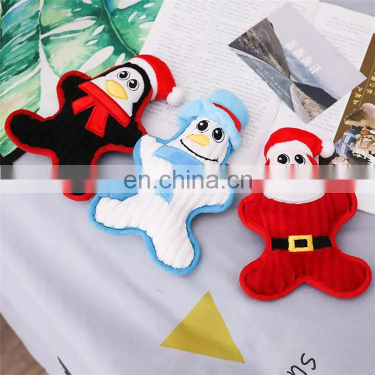 New arrival squeaky Santa Claus pet christmas plush dog toy