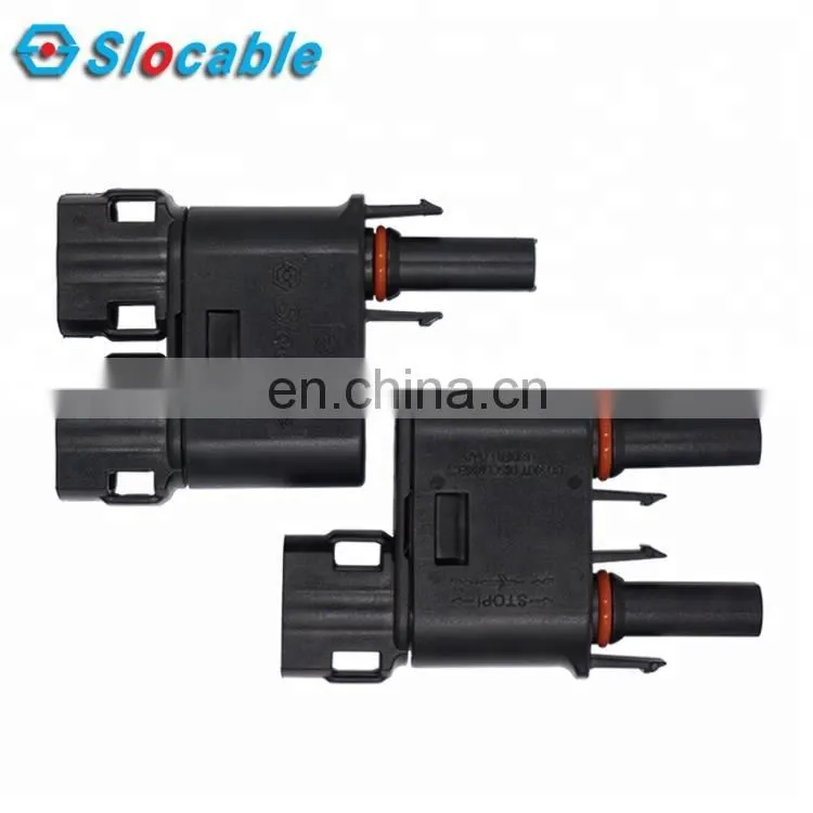 Slocable Solar Panel Connector 2 Combining to 1 T Y Branch Connector